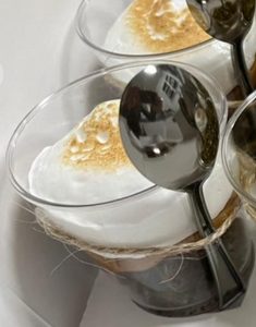 Trilogía Brownie-manjar-merengue