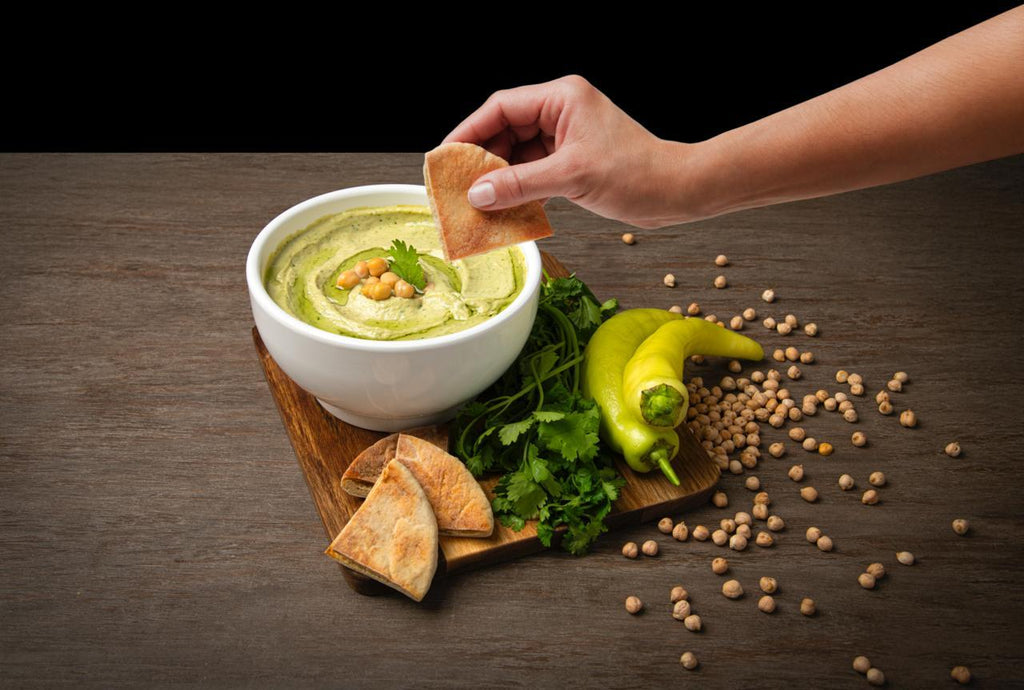 Hummus cilantro y ají
