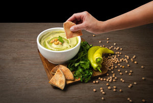Hummus cilantro y ají
