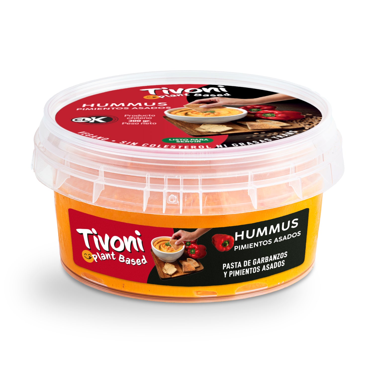 Humus pimentos asados 300 g.