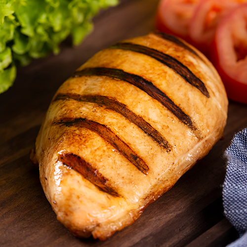 Pechuga de pollo grillada cocida 500Grs