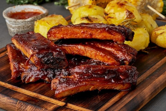 Costillas de Cerdo BBQ (Pouch 350 gr. 4 a 6 unid)