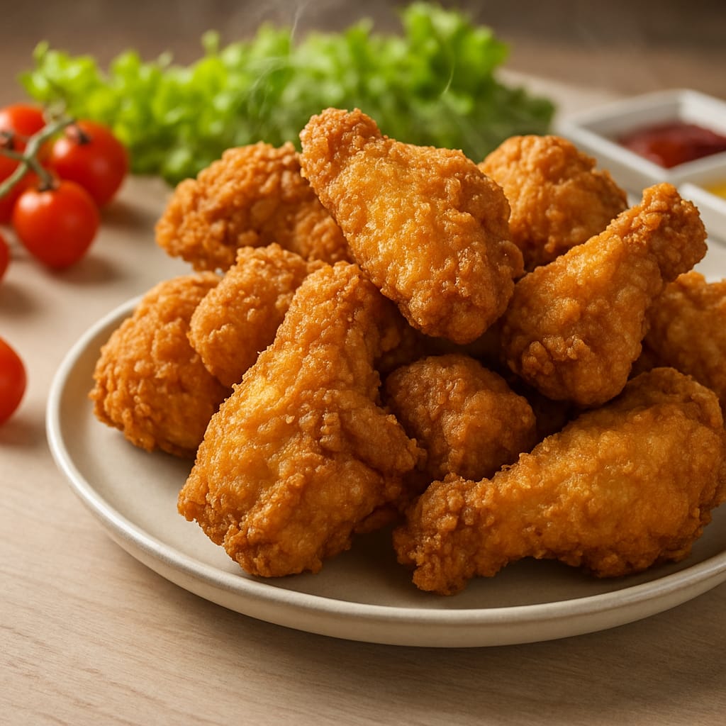 Trutro ala rebozado frito. Caja 5 Kg (10 unid x 500 g)